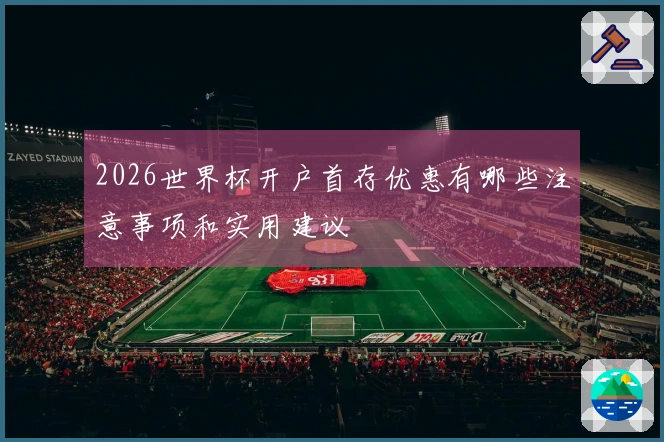 2026世界杯开户首存优惠有哪些注意事项和实用建议